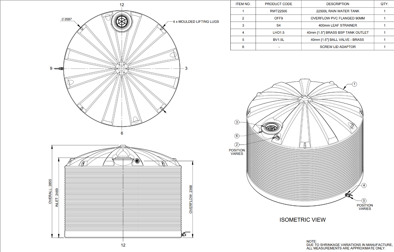 Rainwater Tank 31,700L